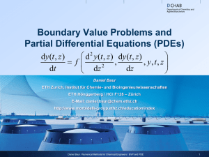 Boundary Value Problems and Partial Differential Equations (PDEs)