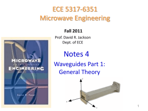 Notes 4 - Waveguides part 1 general theory