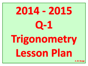 Trigonometry Honors 14
