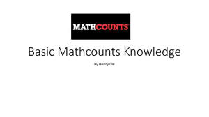 Basic Mathcounts Knowledge PP-Henry, 11-25-14