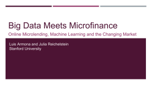 Big Data Meets Microfinance