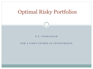 Optimal Risky Portfolios (Chapter 7)