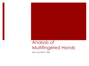Analysis of Multifingered Hands,enqi zhu