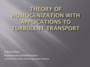 Theory of Homogenization with Applications to