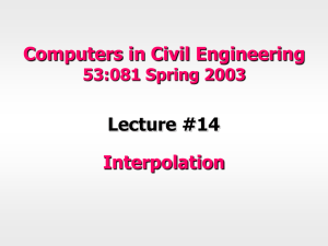 Lecture-14-Interpolation