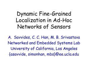 Dynamic Fine-Grained Localization in Ad-Hoc - NeSL