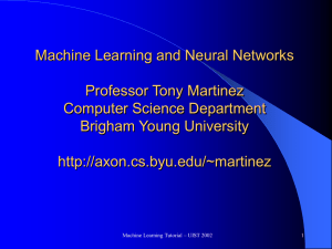 Training Set - Neural Network and Machine Learning Laboratory