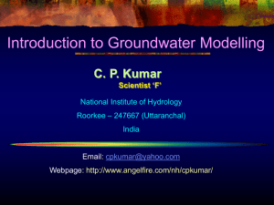 Introduction to Groundwater Modelling