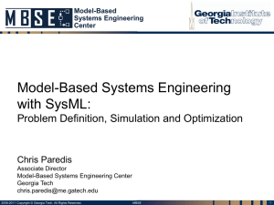 Model-Based Systems Engineering Center