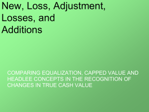 New Addtions Loss Losses Adjustment slide show