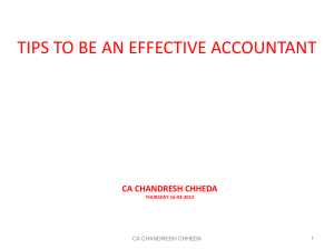 tips to be an effective accountant