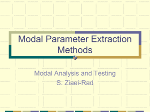 Modal Parameter Extraction Methods - Saeed Ziaei-Rad