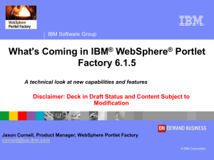 IBM Software Group Presentation Template