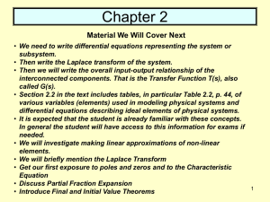 Updated Chapter 2 Control Systems Lecture Notes