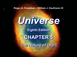 Universe 8th Ed. CHAPTER 5 Light