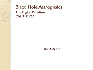 Black Hole Astrophsic The Engine Paradigm Ch2.3~Ch2.6