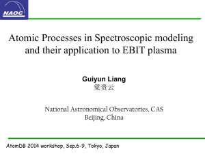 Atomic Process in Spectroscopic modeling and their