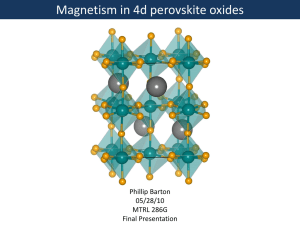 4d and 5d magnetism