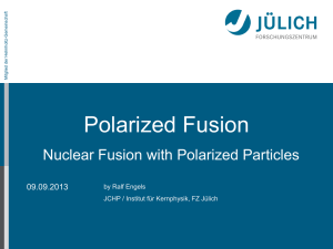 Polarized fusion
