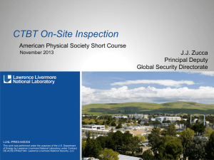 CTBT On-site Inspections