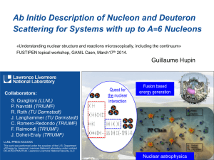 Ab initio description of nucleon and deuteron - FUSTIPEN