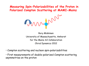 Measuring spin-polarizabilities of the proton in polarized compton