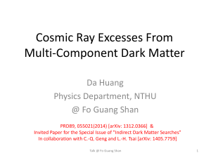 Cosmic Ray Excesses From Multi