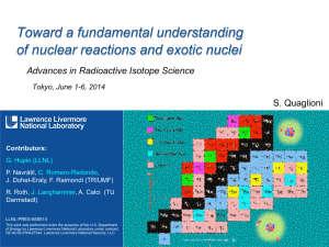 Toward a Fundamental Understanding of Nuclear Reactions and
