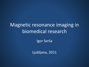 Magnetic resonance imaging in biomedical research