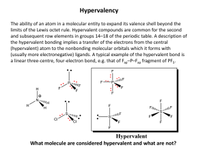 Lectures p block elements 3 hypervalency