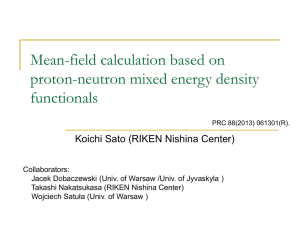 p-n*************** Mead-field calculation for atomic nuclei including
