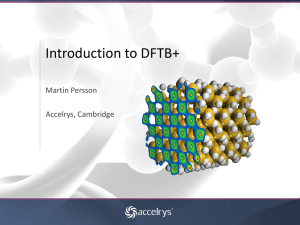 An introduction to DFTB+