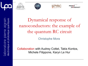 the example of the quantum RC circuit