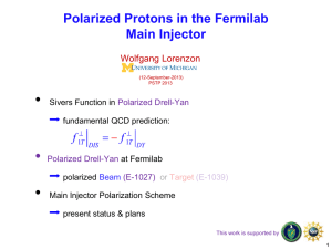 Polarized protons in the Fermilab main injector