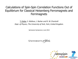 Calculations of Spin-Spin Correlation Functions Out of Equilibrium