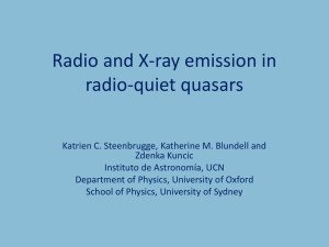 Radio and X-ray emission in radio