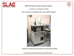 SEM Field Emission Probe Surface Science Study