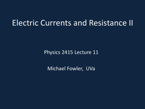 Electrical Resistance II