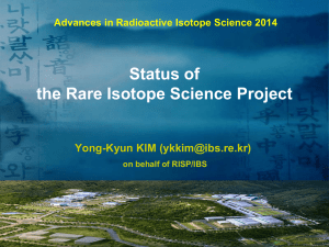 Status of the Rare Isotope Science Project (RISP)