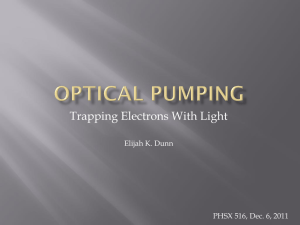 Optical Pumping Presentation