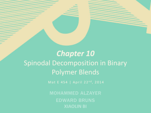 Chapter 10 Spinodal Decomposition in Binary Polymer Blends