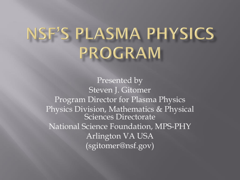 plasma physics phd programs
