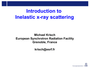 Introduction to X-ray inelastic scattering