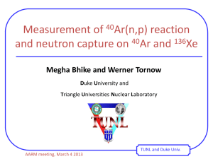 40Ar(n, p) and neutron capture