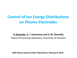 PPTX - DOE Plasma Science Center