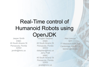 Real-Time control of Humanoid Robots using OpenJDK