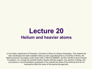CHM 4412 Chapter 13 - School of Chemical Sciences