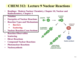 Nuclear Reactions