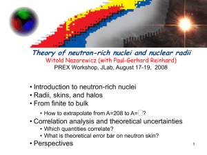 Theory of neutron-rich nuclei and nuclear radii