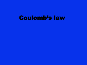 Coulomb`s law and Bohr`s model